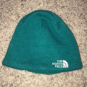 north face teal beanie